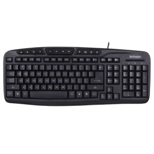 Klawiatura membranowa Activejet K-3113 (USB 2.0  (US)  kolor czarny)