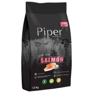 DOLINA NOTECI Piper Animals z łososiem 12 kg, karma sucha dla psa