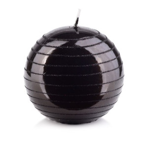 Świeca ANDALO LUSTRO kula 10cm parafinowa czarna