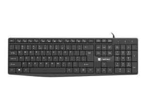 Natec Klawiatura Nautilus Us Slim Czarna Nkl-1950