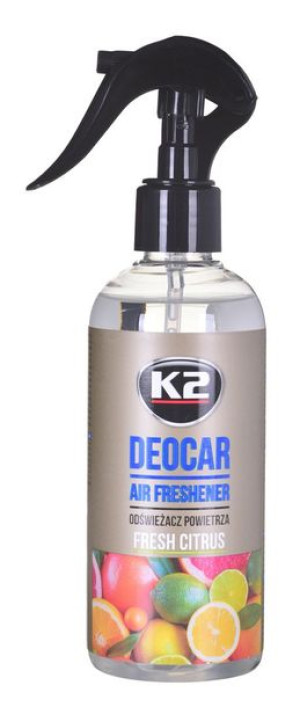K2 DEOCAR  FRESH CITRUS 250ML - odświeżacz powietrza