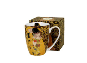 Kubek classic 350 ml THE KISS Brown by Gustav Klimt