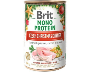 BRIT Mono Protein Christmas Karp dla psów 400g