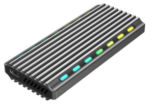 Gembird Obudowa Usb 3.1 Na Dysk M.2 Nvme, Rgb, Aluminiowa
