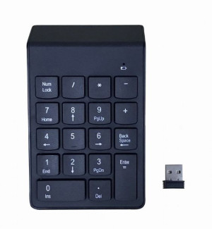 Gembird Klawiatura Numeryczna Bezprzewodowa Kpd-w-02 Us Layout, 18 Klawiszy