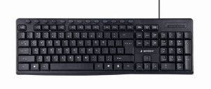 Gembird Klawiatura Multimedialna Kb-um-107 Usb, Us Layout, Czarna