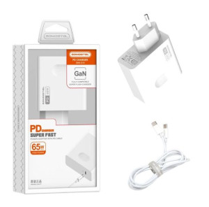 Somostel Ładowarka Sieciowa 65w Gan Kabel Typ-c Q15 Power Delivery White