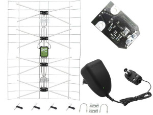 Antena siatkowa+zasilacz+swa 2000