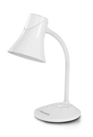 Esperanza lampka biurkowa e27 polaris biała