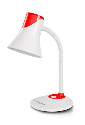 Esperanza lampka biurkowa e27 polaris czerwona