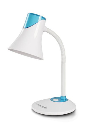 Esperanza lampka biurkowa e27 polaris niebieska