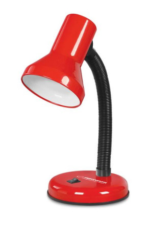 Esperanza lampka biurkowa e27 altair czerwona