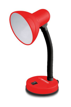 Esperanza lampka biurkowa e27 vega czerwona