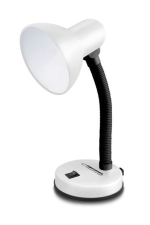 Esperanza lampka biurkowa e27 vega biała