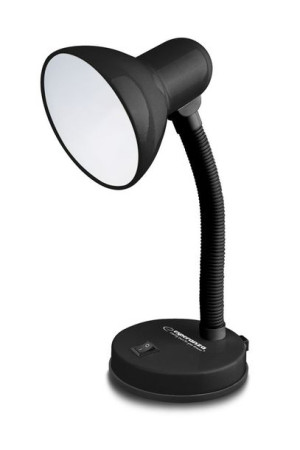 Esperanza lampka biurkowa e27 vega czarna