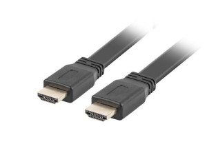 Kabel Lanberg CA-HDMI-21CU-0005-BK (HDMI M - HDMI M  0,50m  kolor czarny)