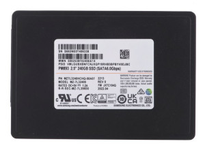 Dysk Ssd Samsung Pm893 240gb Sata 2.5" Mz7l3240hchq-00a07 (dwpd 1)