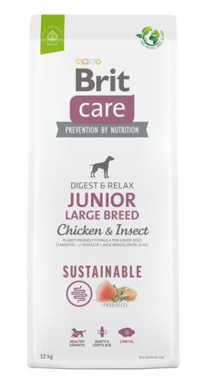 Brit Care Dog Sustainable Large Chicken Insect 12kg