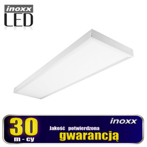 Panel led sufitowy 120x30 48w lampa slim kaseton 3000k ciepły + ramka natyn