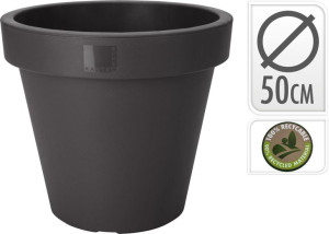 Doniczka Okrągła 50cm Antracyt