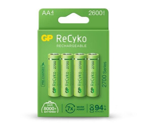 Gp 4 X Akumulatorki Aa / R6 Gp Recyko 2700 Series Ni-mh 2600mah 270aahce-5e