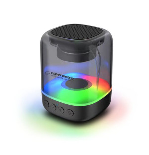 Esperanza głośnik bt fm led rgb viola