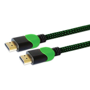 Kabel SAVIO GCL-03 (HDMI M - HDMI M  1,8m  kolor czarno-zielony)