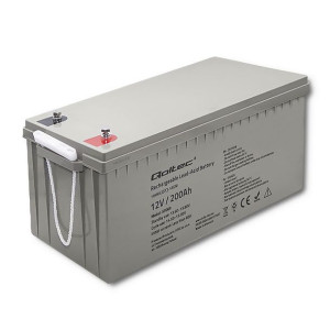 Qoltec Akumulator Agm 12v | 200ah | Max.3000a