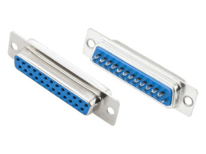 D-sub db25(f) gn.na kabel lutowane