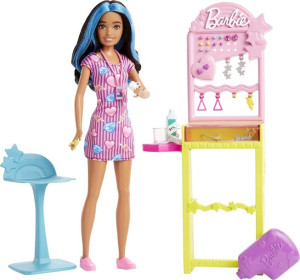 Barbie Skipper Pierwsza praca Przekłuwanie uszu Zestaw  HKD78