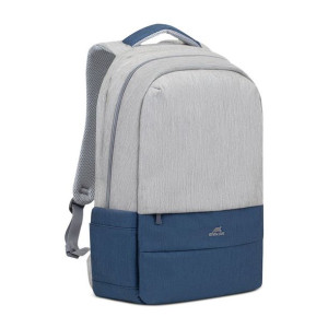 Rivacase Plecak Na Laptop 17,3" Prater, 20l, Szaro-niebieski, Antykradzieżo