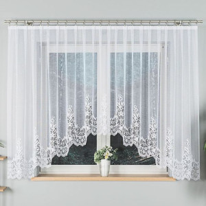 BERENIKA Firanka żakardowa gotowa, szerokość 400 x wysokość 160cm, kolor 00