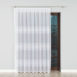 KLAUDYNA Firanka żakardowa gotowa, szerokość 300 x wysokość 250cm, kolor 00