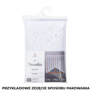 BERENIKA Firanka żakardowa gotowa, szerokość 300 x wysokość 180cm, kolor 00