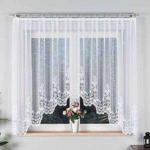 BERENIKA Firanka żakardowa gotowa, szerokość 300 x wysokość 160cm, kolor 00