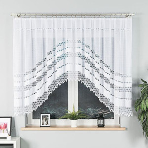 FILOMENA Firanka żakardowa gotowa, szerokość 350 x wysokość 140cm, kolor 00