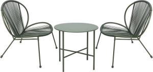 MEBLE OGRODOWE 3 SZT: DWA FOTELE I STOLIstolik 50x45cm /krzesło 64,5x74,5x7