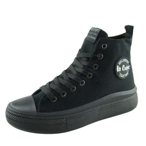 Trampki damskie Lee Cooper 1628L wysokie czarne r.41