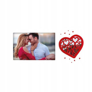 Ramka na zdjęcie 10x15 Red Heart Walentynki