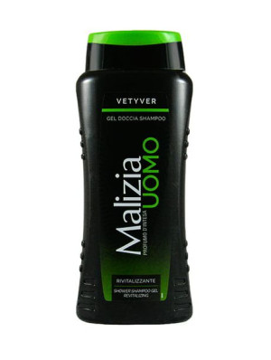 Malizia Vetyver UOMO - Żel i szampon 2w1 męski (500 ml)