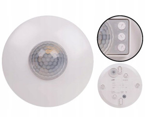 F&F Sufitowy Czujnik Ruchu PIR 360 DR-06W