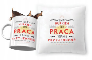 Zestaw Dla Nurka Poduszka + Kubek na Prezent