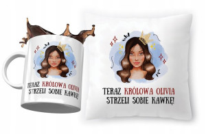Zestaw Dla Olivii Poduszka + Kubek na Prezent