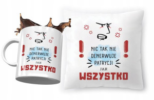 Zestaw Dla Patrycji Poduszka + Kubek na Prezent