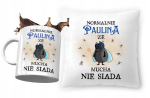 Zestaw Dla Pauliny Poduszka + Kubek na Prezent