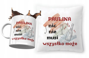Zestaw Dla Pauliny Poduszka + Kubek na Prezent