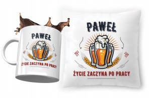 Zestaw Dla Pawła Poduszka + Kubek na Prezent