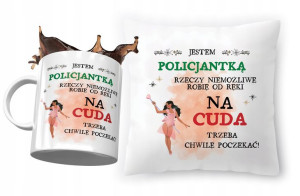 Zestaw Dla Policjanta Poduszka + Kubek na Prezent