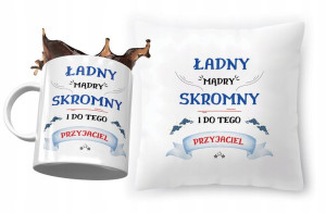 Zestaw Dla Przyjaciela Poduszka + Kubek na Prezent