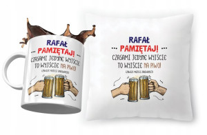 Zestaw Dla Rafała Poduszka + Kubek na Prezent